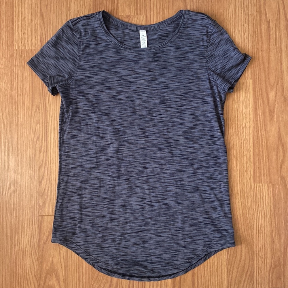 ❤️ Lululemon Love Crew Space Dye Black/Dark Shadow Size 2 NWT